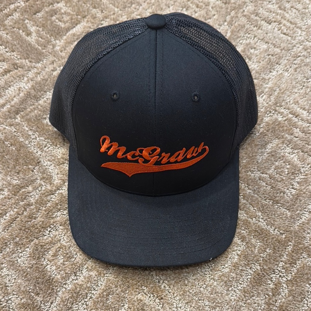 Black and Orange McGraw Cap